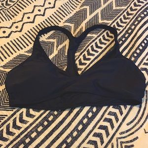 Aerie navy blue racer back bikini top
